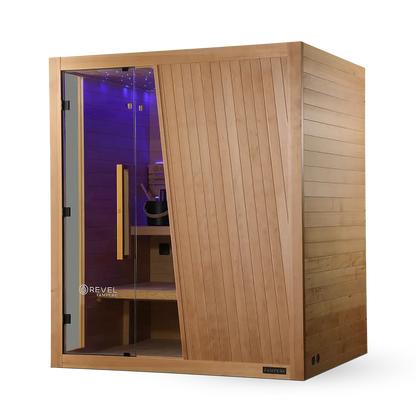 Revel Tampere 4 Person Traditional Finnish Sauna - Next Gen Revel Saunas