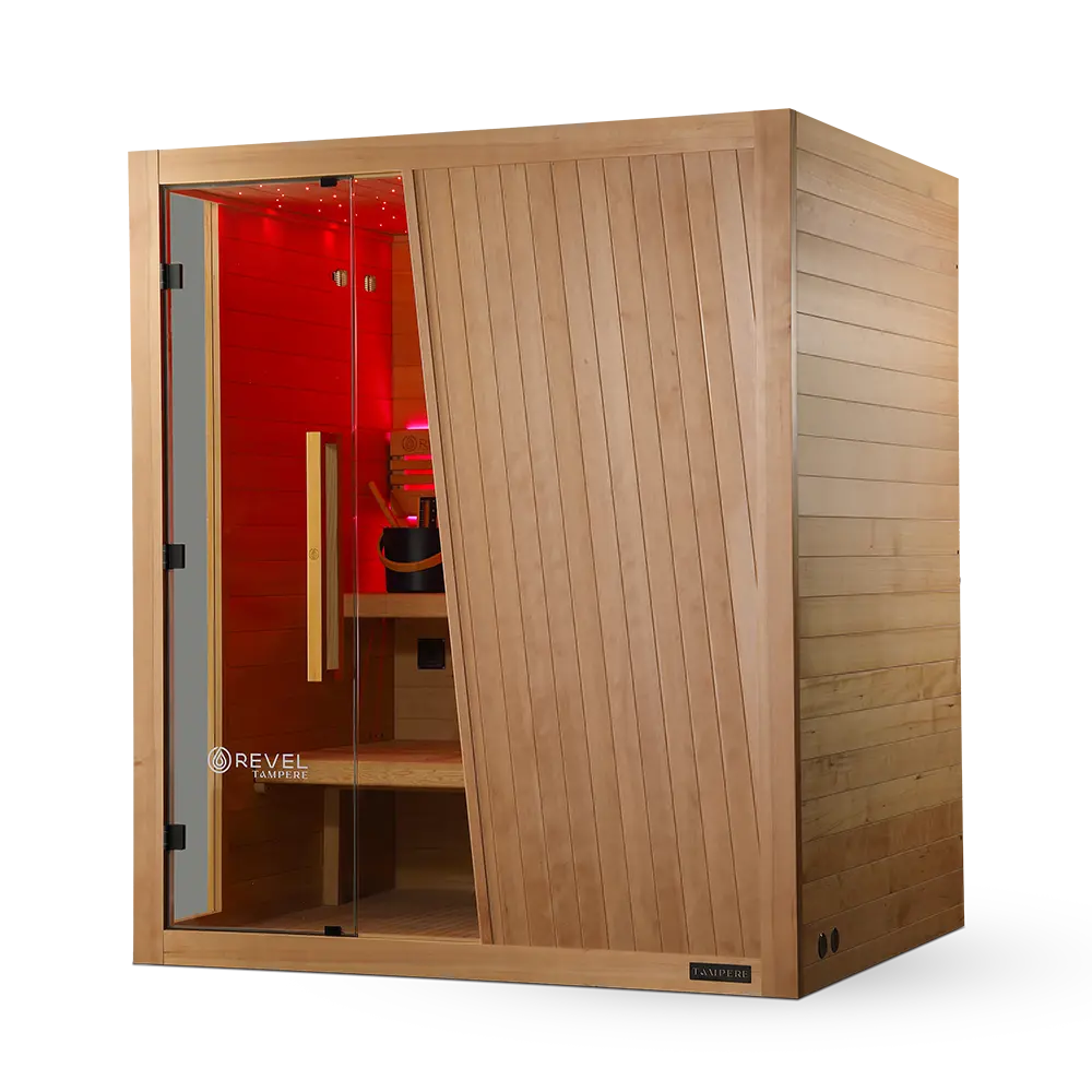 Revel Tampere 4 Person Traditional Finnish Sauna - Next Gen Revel Saunas