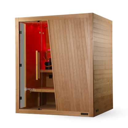 Revel Tampere 4 Person Traditional Finnish Sauna - Next Gen Revel Saunas