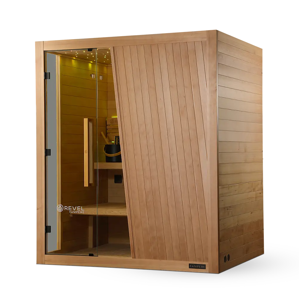 Revel Tampere 4 Person Traditional Finnish Sauna - Next Gen Revel Saunas