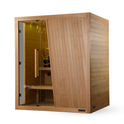 Revel Tampere 4 Person Traditional Finnish Sauna - Next Gen Revel Saunas