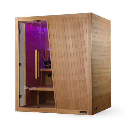 Revel Tampere 4 Person Traditional Finnish Sauna - Next Gen Revel Saunas