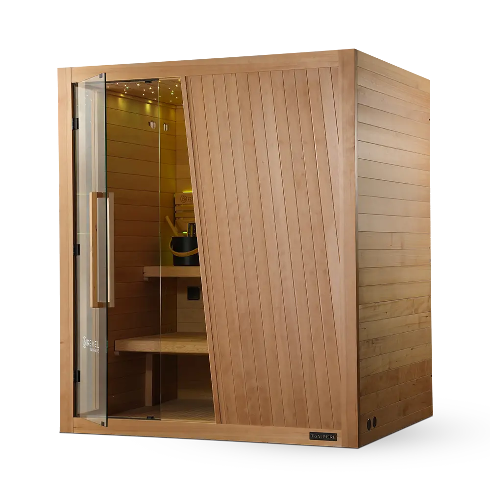 Revel Tampere 4 Person Traditional Finnish Sauna - Next Gen Revel Saunas