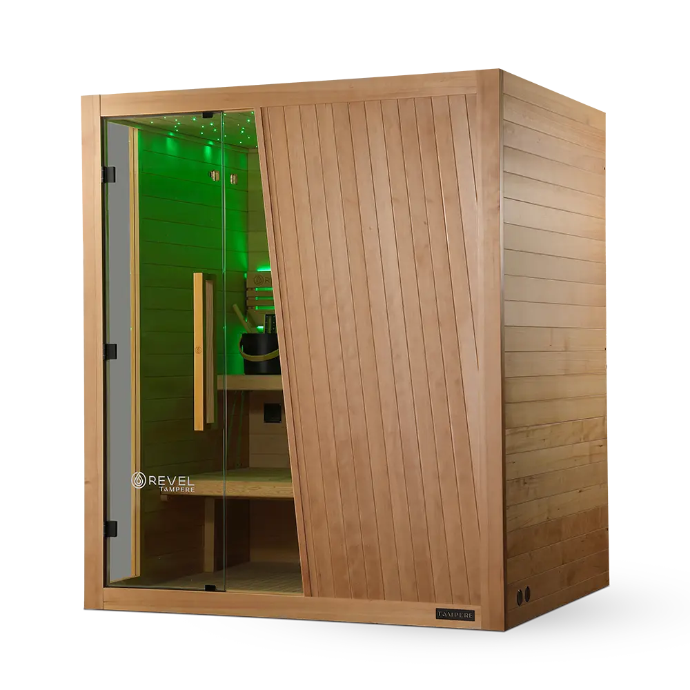 Revel Tampere 4 Person Traditional Finnish Sauna - Next Gen Revel Saunas