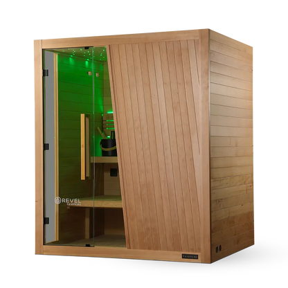 Revel Tampere 4 Person Traditional Finnish Sauna - Next Gen Revel Saunas