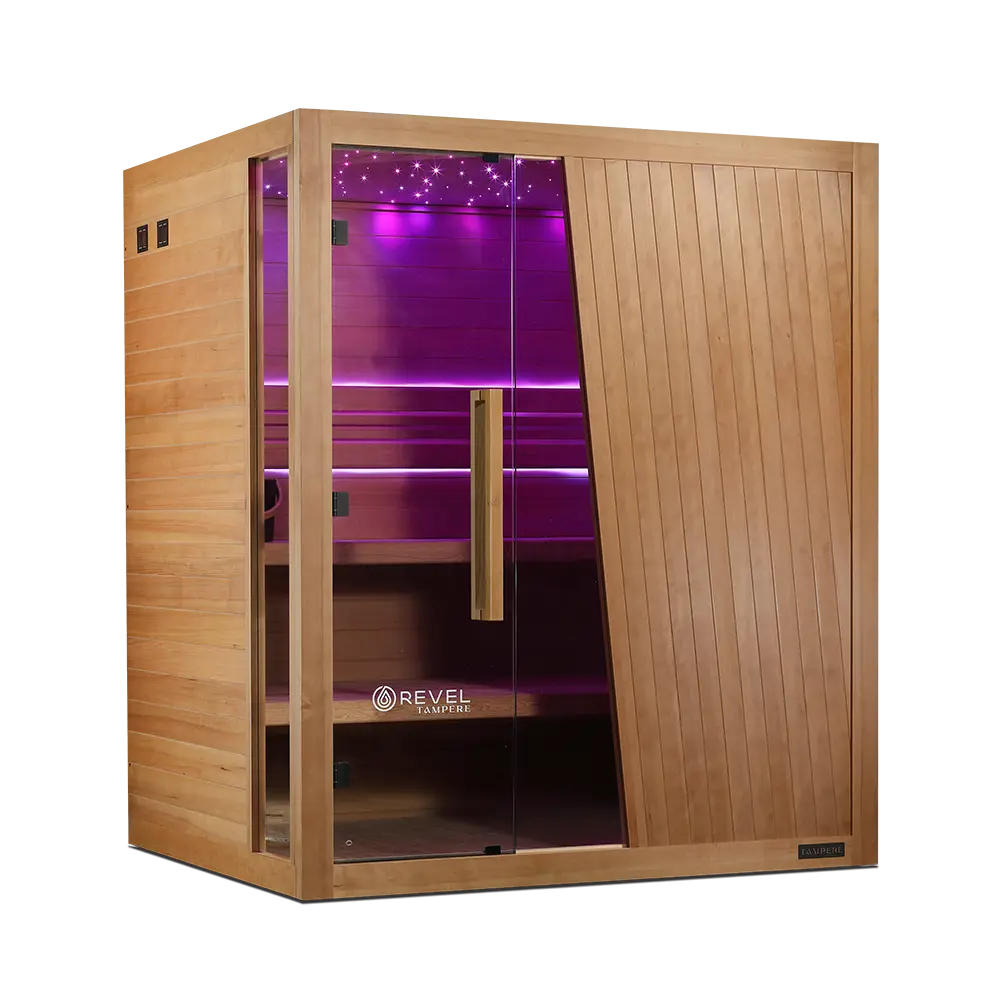 Revel Tampere 4 Person Traditional Finnish Sauna - Next Gen Revel Saunas