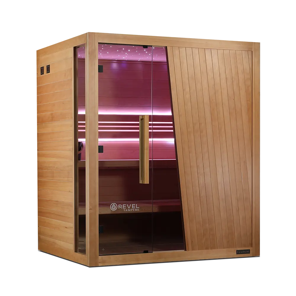 Revel Tampere 4 Person Traditional Finnish Sauna - Next Gen Revel Saunas