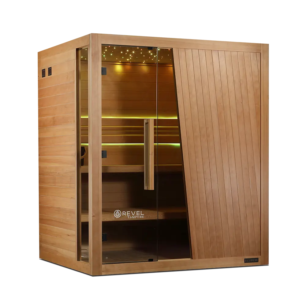 Revel Tampere 4 Person Traditional Finnish Sauna - Next Gen Revel Saunas