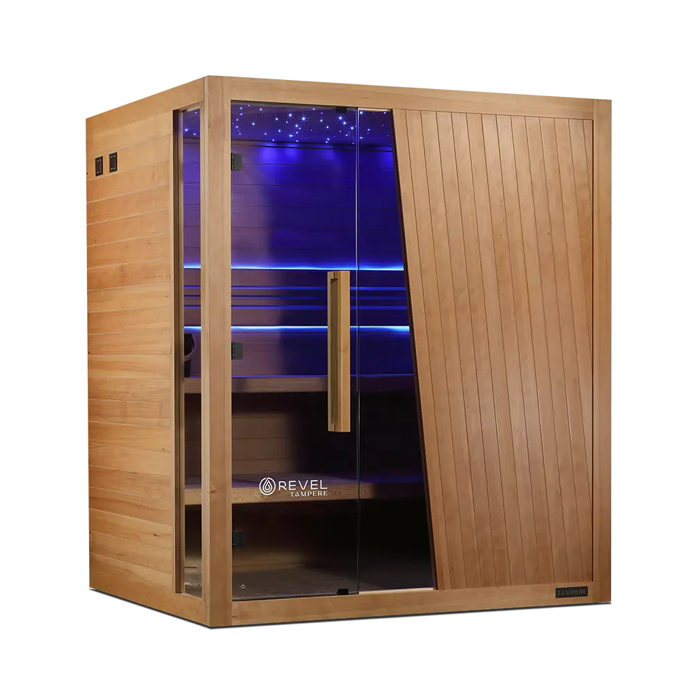 Revel Tampere 4 Person Traditional Finnish Sauna - Next Gen Revel Saunas