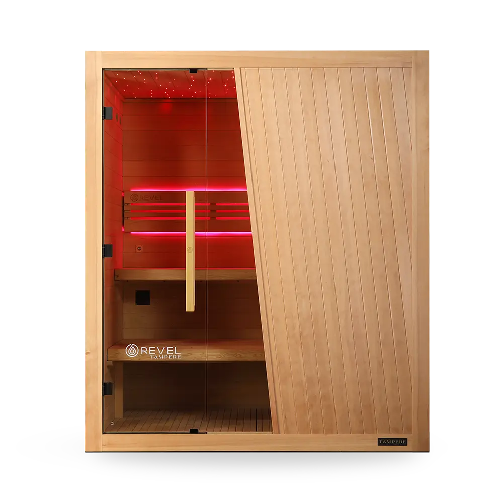 Revel Tampere 4 Person Traditional Finnish Sauna - Next Gen Revel Saunas