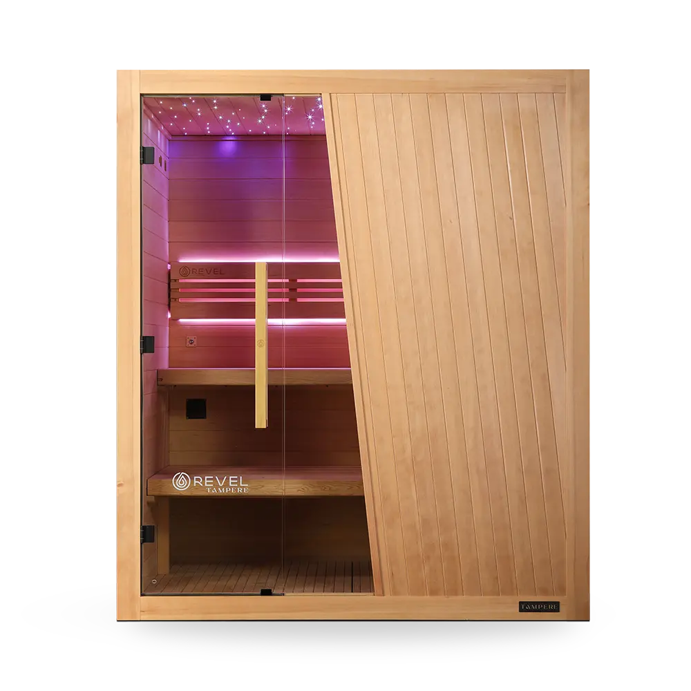 Revel Tampere 4 Person Traditional Finnish Sauna - Next Gen Revel Saunas