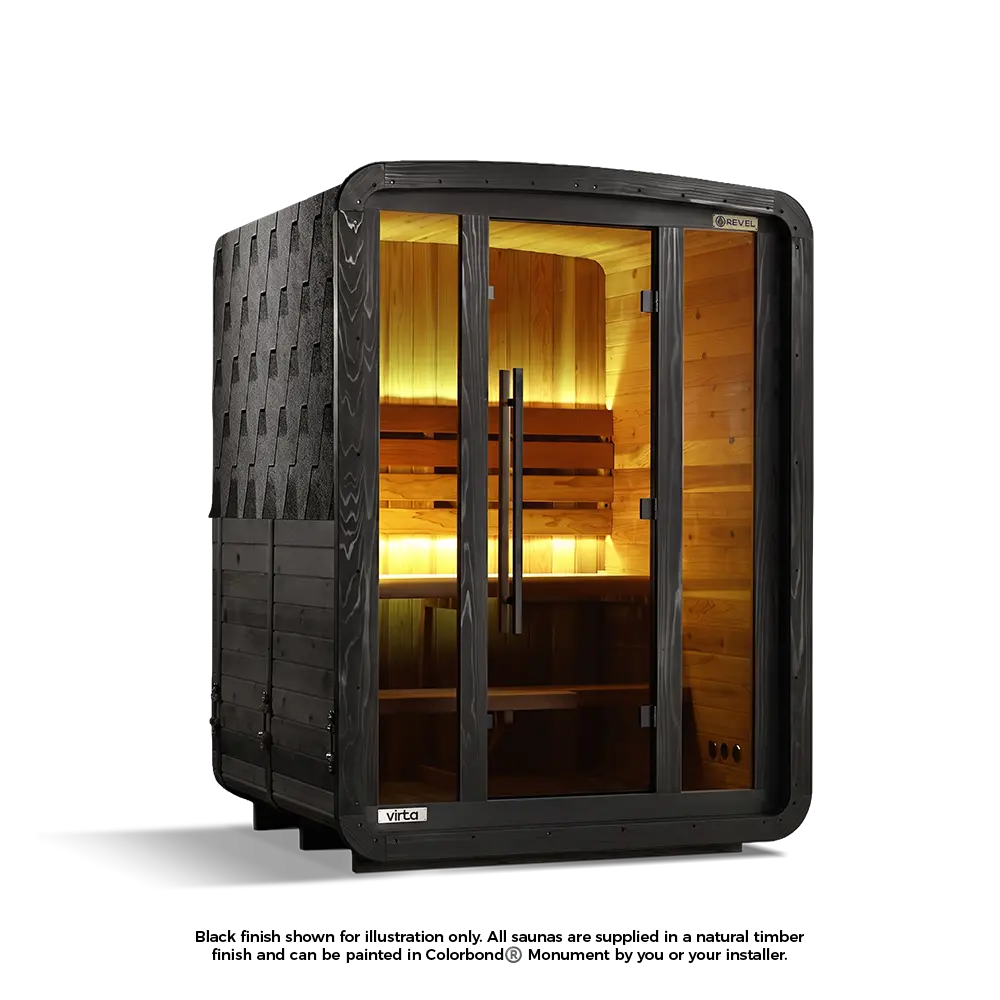 Revel Virta 2 Person Traditional Cabin Revel Saunas