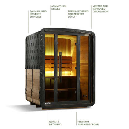 Revel Virta 2 Person Traditional Cabin Revel Saunas