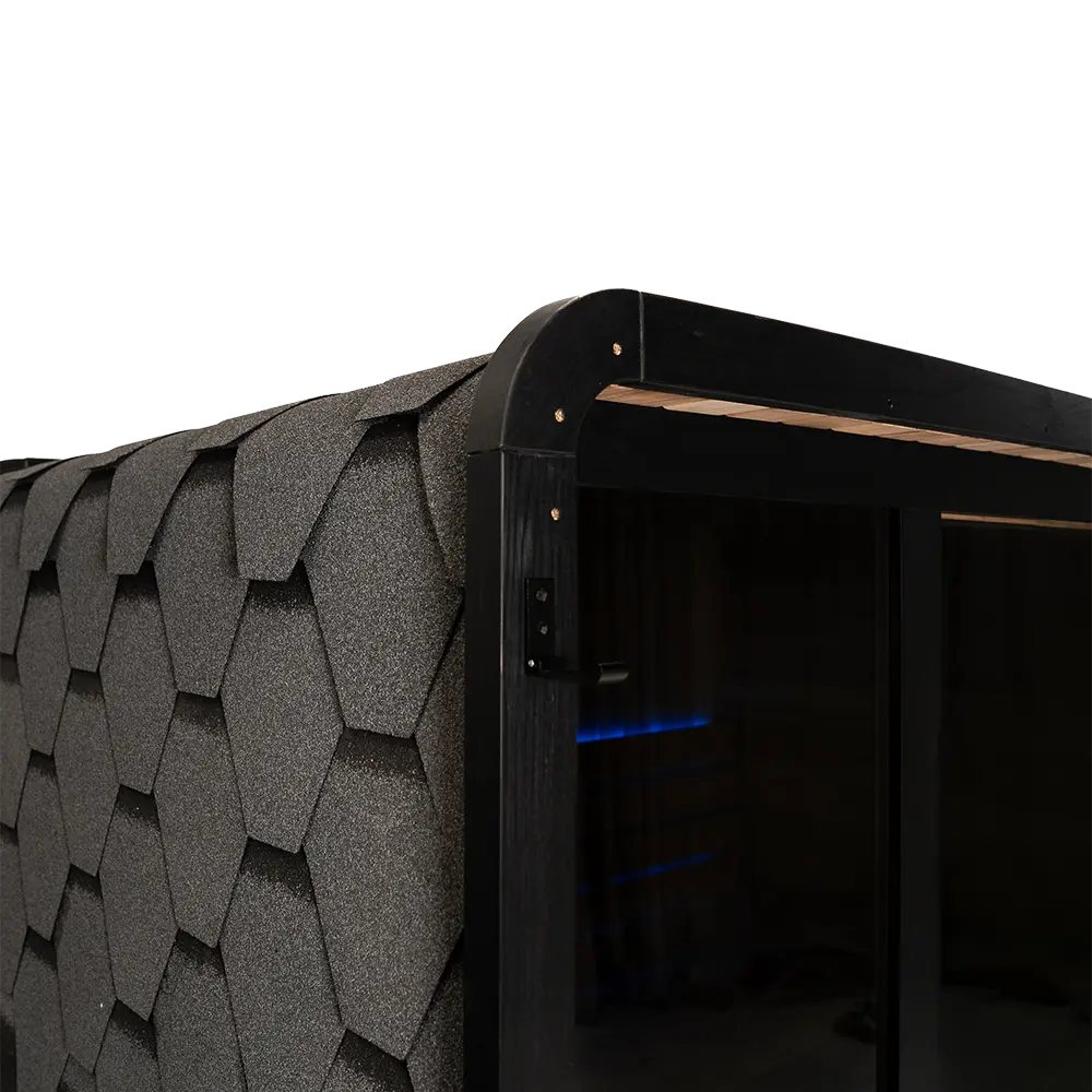 Revel Virta 4P Traditional Cabin with Glacier Duo Ice Bath and 1HP Chiller Revel Saunas