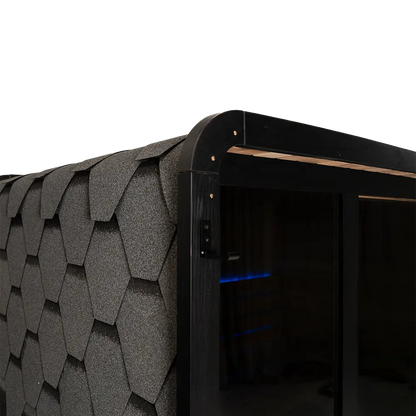 Revel Virta 4P Traditional Cabin with Glacier Duo Ice Bath and 1HP Chiller Revel Saunas