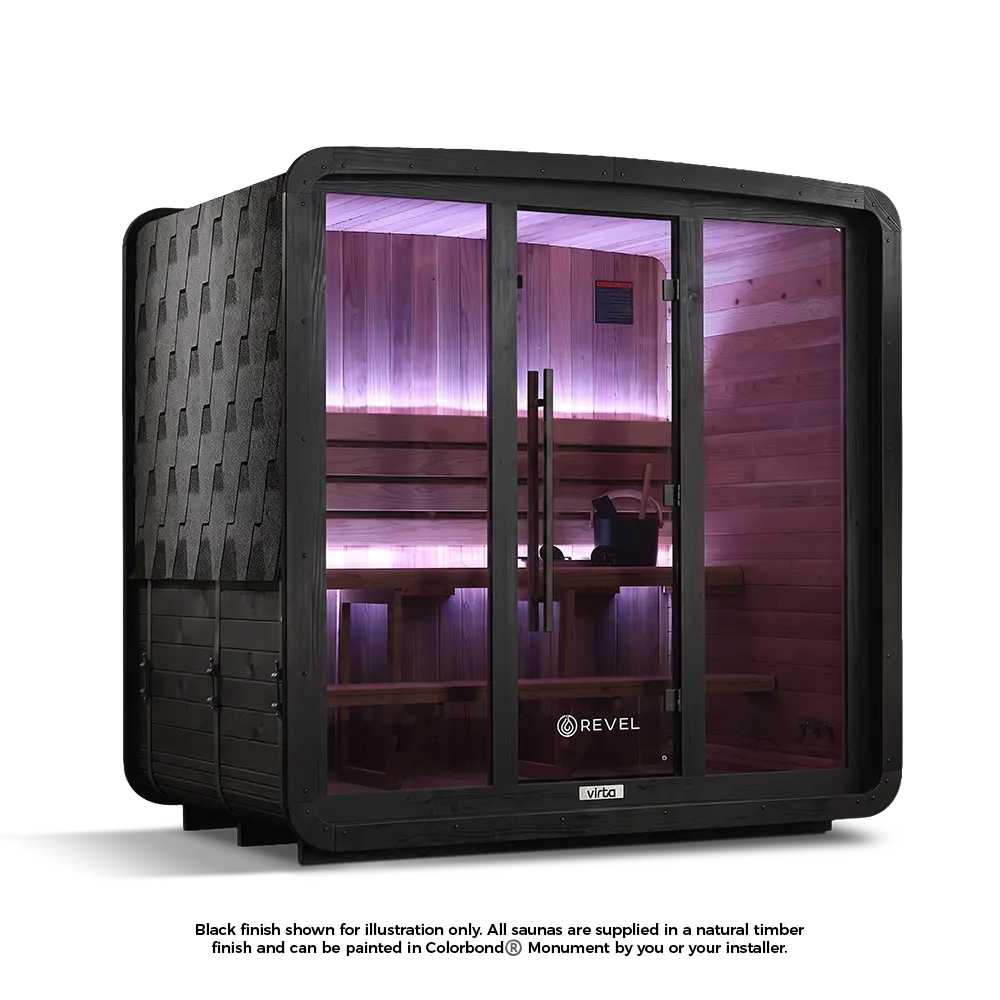 Revel Virta 4 Person Traditional Cabin Revel Saunas