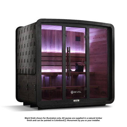 Revel Virta 4 Person Traditional Cabin Revel Saunas